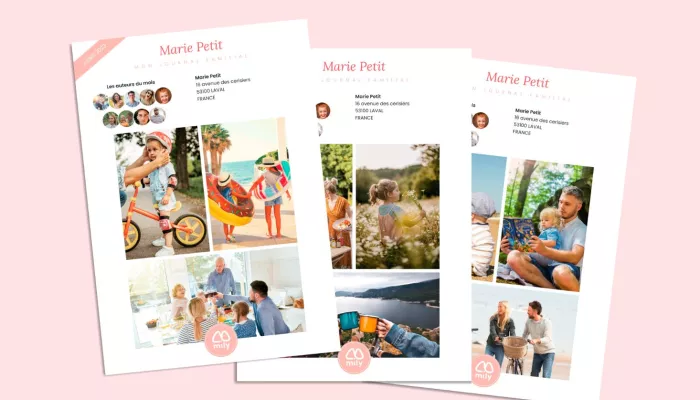 Mily : Application mobile de conception de journal photo familial - B2B & B2C