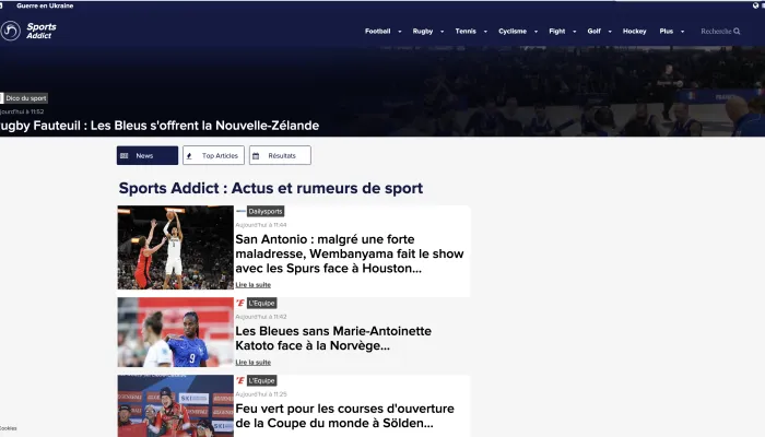 Cession d'un réseau de 5 sites internet d'agrégation de news B2C