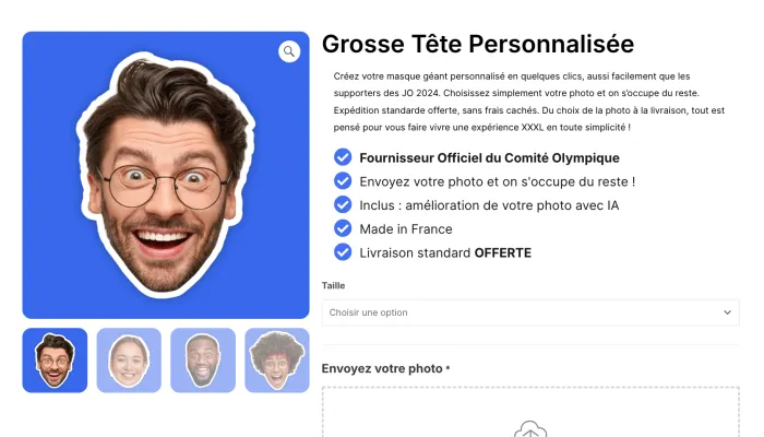 PicMyEvent - Vente de têtes géantes et cadre photobooth