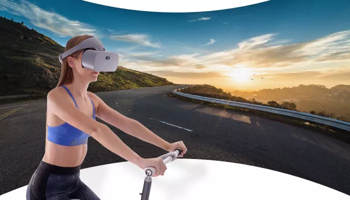 Techno vélo en réalité virtuelle