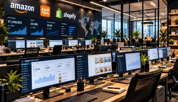 E-COMMERCE Clef en main - Store Amazon EU 100% FBA { 44% MARGE PRODUITS }  - 11 STORES ECOMMERCE + SHOPIFY + TEMU