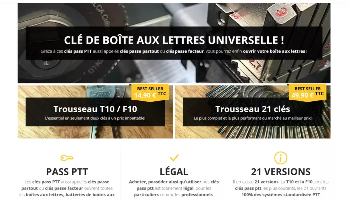 SOA RETAIL / KEYPOST - Entreprise de vente de clés passe-partout