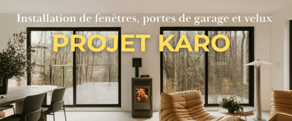 Installation de fenêtres, portes de garage et velux